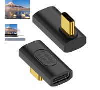 Générique Adaptateur d'angle de Type C, Adaptateur de Type C C 8K, Adaptateur USB 4.0 Haute définition 40 Gbit/s, de Transmission électronique Rapide pour la Maison, Les Voyages, Les Voyages d'a