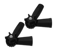 Générique Adaptateur d'Angle Pivotant 2 Pièces pour Perche de Nettoyage, Plastique Noir Embouts Filetés, Adapté pour Plumeaux et Brosses Anti-Toiles d'Araignée