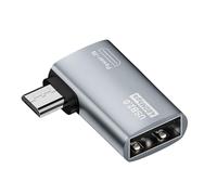 Générique Adaptateur de câble | Convertisseur Adaptateur USB Mâle Femelle - Convertisseur de câble alimenté à Angle Gauche et Droit, taux de Transmission de 480 Mbps, pour Smartphones et tablettes