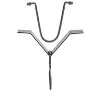 Générique Adaptateur de Chaîne de Pluie Japonaise Noir en Fer Crochet V pour Installation Stable et Décor Extérieur, Kit Complet pour Gouttière et Drainage