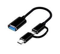 Générique Adaptateur de Charge - Câble séparateur USB C, Bougie du convertisseur | Configuration à Double Port Type Connecteur de données Téléphone Tablet Tablette Compatibili
