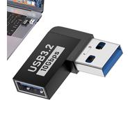 Générique Adaptateur de connecteur USB à 90 degrés, Adaptateur USB à Angle Droit,Adaptateur 3.0 A mâle Femelle | Connecteur d'extension, Adaptateur de connecteur pour Ordinateurs Portables, télé
