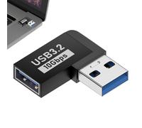 Générique Adaptateur de connecteur USB à 90 degrés, Adaptateur USB à Angle Droit - Adaptateur 3.0 A mâle Femelle, à 90 degrés, connecteur d'extension pour Ordinateurs Portables, téléph