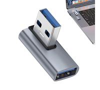 Générique Adaptateur de connecteur USB à 90 degrés, Adaptateur USB à Angle Droit - Adaptateur A mâle A mâle Femelle,de données 10 Gbps, Adaptateur de connecteur pour Ordinateurs Portables, téléphone