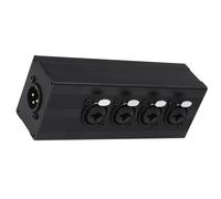 Générique Adaptateur de Conversion sonore XLR 3 Broches et 6, 35 à 4 canaux | Adaptateur de connexion de boîtier léger avec boîtier en aluminium pour microphones et amplificateurs, adaptateur
