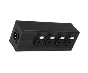 Générique Adaptateur de Conversion sonore XLR 3 Broches et 6, 35 à 4 canaux | Adaptateur de connexion de boîtier léger avec boîtier en aluminium pour microphones et amplificateurs, adaptateur