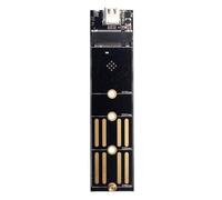 Générique Adaptateur de convertisseurs PCB Ngffs NVME USB 3.1 | Prise en de deux protocoles avec de données rapide et connexion USB C réversible pour les