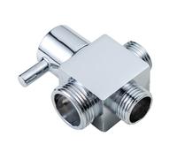 Générique Adaptateur de inverseur de en Laiton avec interrupteurs Rapides, inverseur de Solide à Double Sortie pour Remplacement de Robinet de Salle de Bain, Pomme de en Laiton
