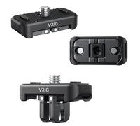 Générique Adaptateur de Montage de caméra pour Insta360 X4, 3-en-1 Interface Quick Release Mount with 1/4" Screw Port