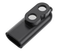 Générique Adaptateur de pour Lampes de Poche en métal, Black | Coque en métal avec protections de sécurité intelligentes pour lampes de poche et torches, utilisation en extérieur