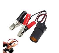 Générique Adaptateur de Prise de Batterie Auto | avec Pinces de Batterie Convertisseur Lourd | Convertisseur Prise -Cigare,pour Le Camping, véhicules, camions, Motorhome et Camping-Car