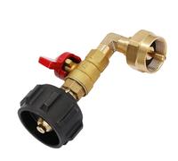 Générique Adaptateur De Recharge De Propane,Raccord en Laiton Coudé | Connecteur pour Bouteille De Gaz 450g | Randonnée Camping Barbecue Cuisine Pique-Nique