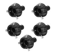 Générique Adaptateur de Robinet en Caoutchouc Réutilisable 5 Pièces Rotation 360° pour Raccord de Tuyau Flexible pour Bricolage