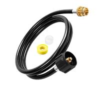 Générique Adaptateur De Tuyau À Propane - Tuyau pour Barbecue Au Propane - Adaptateurs Et Raccords 1.8m pour Grils Portables Brûleurs Chauffage Poêle Camping Torche Chauffante Patio