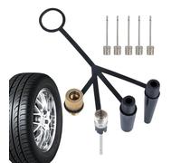 Générique Adaptateur de Valve de vélo - Adaptateur de Valve 8 cm, connecteur de gonfleur de compresseur d'air | PP Laiton Acier Inoxydable, gonfle Facilement Les balles, bouées, pneus et Joue