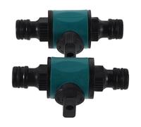 Générique Adaptateur de Vanne D'arrêt à Connexion Rapide avec Contrôle de Débit Réglable 2pcs en Plastique Facile à Installer et Réparer pour Raccord de Tuyau D'arrosage