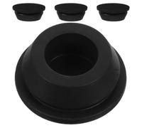 Générique Adaptateur de Vidange de Climatisation en Caoutchouc Noir, Bouchons de Drainage Résistants aux Intempéries, Taille Précise pour Module Extérieur, Pack de 4 Pièces
