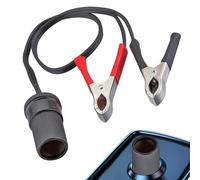Générique Adaptateur de Voiture Prise de Courant - Adaptateur Allume-Cigare 12 V/24 V, Pinces Crocodile pour Batterie | Rallonge Durable 30A, Adaptateur de Prise sûr pour compresseur, Adaptateur d'