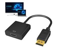 Générique Adaptateur DisplayPort - Convertisseur DisplayPort 1080P, Câble DP | Câble DisplayPort Moniteur HD, Compatible PC, Projecteur, HDTV, Solution De Connectivité Haute Définition