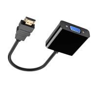 Générique Adaptateur d'ordinateur - Convertisseur VGA, liaison vidéo haute vitesse, connecteur de moniteur polyvalent, hub de bureau 1080p | Câble universel pour ordinateur portable, accessoire