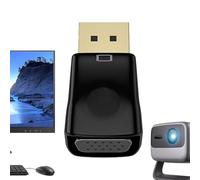 Générique Adaptateur DP VGA, Plug and Play Convertisseur de Signal Connecteur HD Stable Lisse Uniel, Accessoires électroniques claires Pratique pour Les projecteurs Téléviseurs Tablettes Ordinateurs