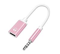 Générique Adaptateur Écouteurs Type C, Jack 3,5 Mm Mâle Type C Femelle | Câble Audio En PE De 10 Cm, Jack 3,5 Mm Mâle Type C Femelle, Connexion Analogique Pour Écouteurs Et Appels Mains Libres