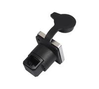 Générique Adaptateur Ethernet montable de Type D, Port Femelle RJ45, étanche, Utilisation en extérieur, boîtier métallique ABS pour appareils réseau, Module Adaptateur réseau