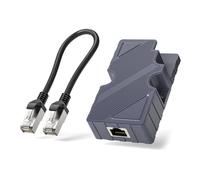 Générique Adaptateur Ethernet RJ45 avec injecteurs Power Over Ethernet | Injecteurs passifs Power Over Ethernet pour accessoires Dishy, convertisseur de cordon Ethernet 10 / 100 / 1000 / s