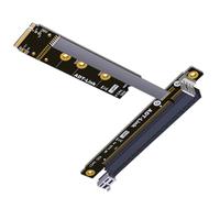 Générique Adaptateur M.2 PCI Carte Riser PCI-Express et Câble d'Extension | Solution de Refroidissement avec Dissipateur Thermique pour Support de Carte Riser - Enthousiastes et Débutants