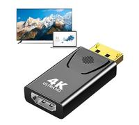 Générique Adaptateur Mini displayporrt HD - Convertisseur USB HD displayporrt 4K60 Hz | Câble DP versHD pour la Maison, PC, Ordinateur Portable, Moniteur, TV, Audio vidéo Haute définition, Jeux