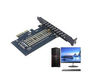 Générique Adaptateur PCIe M.2 | Alimentation Stockage Haute Vitesse,Adaptateur de stockage haute vitesse - pour ordinateur de bureau et ordinateur portable compatible carte mère usage domestique