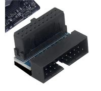 Générique Adaptateur pour Carte Mère,Connecteur à Angle Droit 19/20 Broches | Adaptateur Interne pour Connecteur de Carte Mère - pour Ordinateur PC Fixe Bureau Domicile