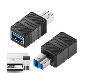 Générique Adaptateur pour Disque Dur | Adaptateur USB 3.0 B pour Imprimante | Conion Haute Vitesse Plug & Play Compatible Ordinateur Portable, Tablet, Station d'accueil et PC
