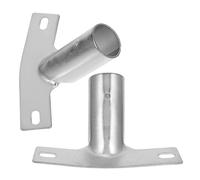 Générique Adaptateur pour Manche à Balai en Fer Argenté, 2pcs, Installation Facile pour Balai et Perche Télescopique, Accessoire de Nettoyage