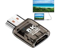 Générique Adaptateur pour Moniteur | Connecteur Bidirectionnel 8K 60Hz | Connecteur D'extension Audio Pour PC Portable - Pour Conférence Bureau À Domicile Studio Salle D'étude Projecteur Audio Vidéo