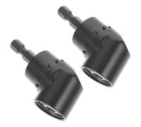 Générique Adaptateur pour Perceuse Angle Droit 105° Porte-embout Magnétique en Acier Allié Chrome Vanadium, 2 Pièces pour Travail Fluide Professionnel et Non Professionnel