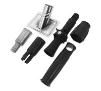 Générique Adaptateur Rotatif en Acier Inoxydable 5pcs pour Rallonge de Perche 1 Pouce Compatible Balai et Manche Télescopique pour Divers Usages