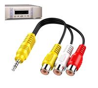 Générique Adaptateur TV - Connecteur Audio-Vidéo | Câble d'Adaptation Flexible Universel Multifonction pour Vidéo Maison Bureau École Lecteur Audio TV