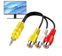 Générique Adaptateur TV | Connecteur AV de Remplacement,Câble Adaptateur De Remplacement Polyvalent Pour Lecteur Audio TV École Lieu De Travail Maison