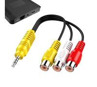 Générique Adaptateur TV | Connecteur Composite AV - Câble Adaptateur De Remplacement Polyvalent Pour Lecteur Audio TV École Lieu De Travail Maison