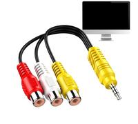 Générique Adaptateur TV,Connecteur Composite AV | Solution de Remplacement Polyvalente pour Vidéo et Audio à Domicile École ou Bureau