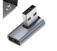 Générique Adaptateur USB 3.0 à Angle Droit - Connecteur mâle Femelle, Extension USB de de données Rapide 10 Gbit/s, Conception Peu encombrante, Adaptateur fiable et Durable | Ordinateur Portable