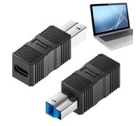 Générique Adaptateur USB 3.0, Convertisseur USB B 3.0, Connecteur Plug & Play pour Scanner, Hub, Ordinateur Portable, Tablette, Disque Dur et Station d'accueil