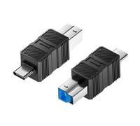 Générique Adaptateur USB 3.0 USB-B haute vitesse - Connecteur Plug-And- hautes performances | Adaptateur de de données spécialisé pour scanners, hubs et imprimantes | Liaison hôte-périphériqu