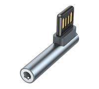 Générique Adaptateur USB 3, 5 mm pour améliorer l ' expérience Musicale Large compatibilité sur Plusieurs Plates-Formes Convertisseurs de Casque à contrôle en Ligne