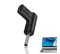 Générique Adaptateur USB C CC | Adaptateur de Charge d'alimentation de connecteur 9V, d'extension mâle Femelle de Type C coudé à 90 degrés, Noir
