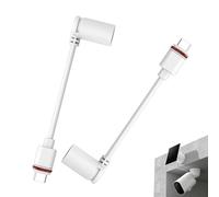 Générique Adaptateur USB-C pour Caméra Extérieure - 2 Pièces Adaptateur Prise Barillet Panneau Solaire USB-C | Connecteur d'alimentation pour Appareil Électronique Extérieur,