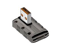 Générique Adaptateur USB USB C à 90 degrés, convertisseur de Type C Femelle mâle, Adaptateur de 10Gbps 120W pour téléphone Portable Femelle mâle