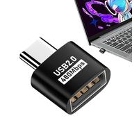 Générique Adaptateur USB USB Type-C, Adaptateur Femelle-Mâle 480 Mbit/s, Convertisseur Haut Débit pour Connexion Disque Dur Externe Tablette Smartphone Système Audio