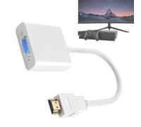 Générique Adaptateur VGA - Câble En Cuivre De 0,25 M Plaqués Or Full HD 1920x1080 Non Bidirectionnel, Transmission D'image Stable Sans Perte De Signal, Solution De Conversion Vidéo Haute